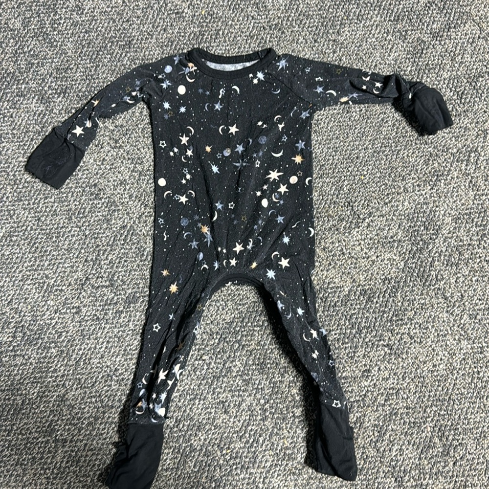 Black Star & Moon crescent Zippy